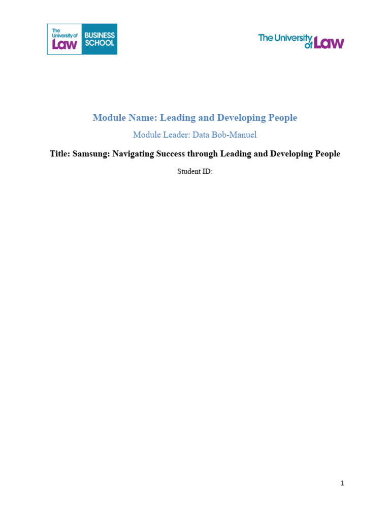Samsung's Human Capital Development Strategies | PDF | Human Resource ...