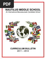 Curriculum Bulletin 2011 2012