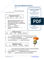 Grade 5 Pronouns Possessive Relative Indefinite B 1