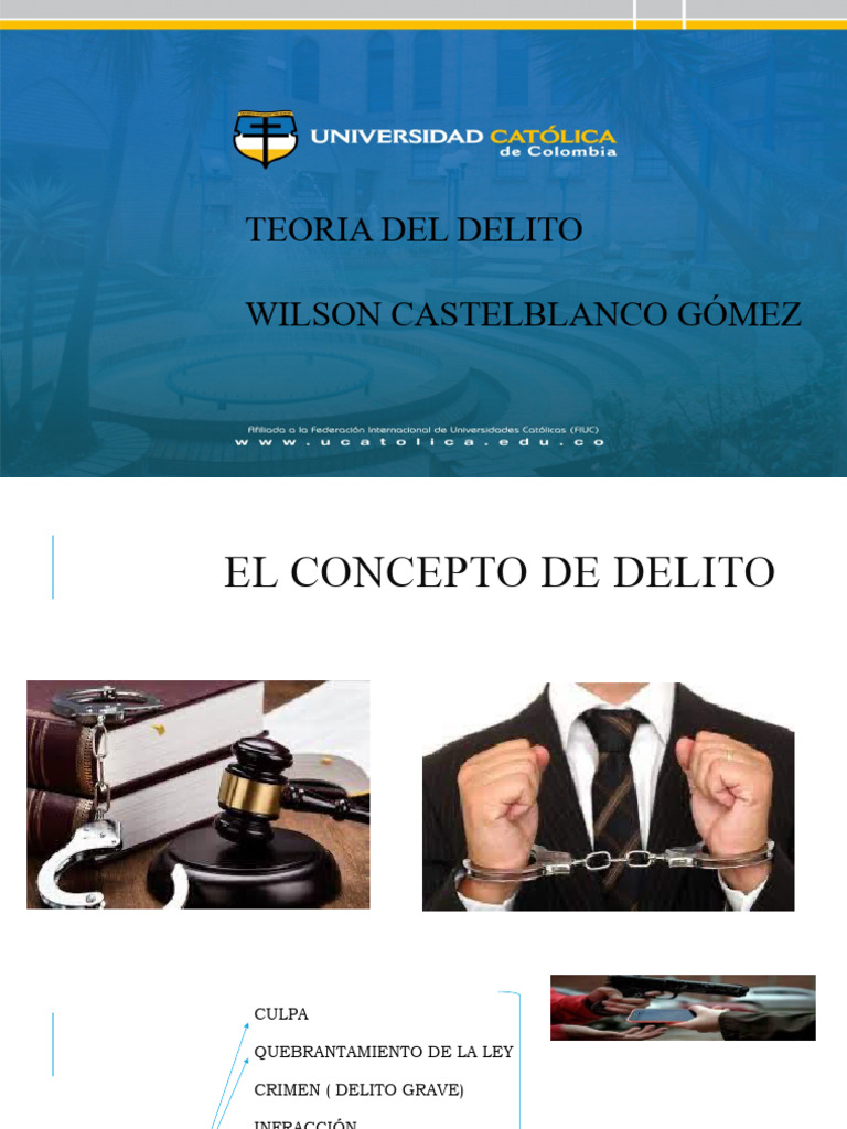 Conceptos Fundamentales del Delito | PDF | Derecho penal | Intención ...