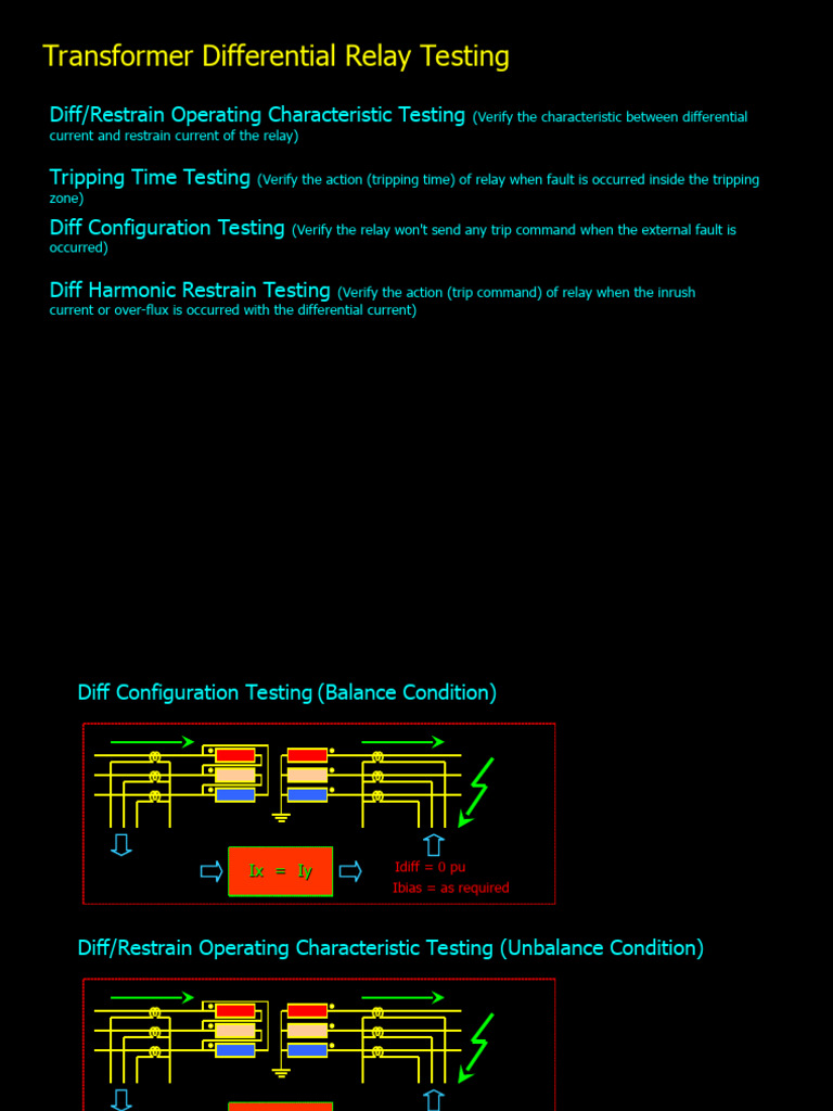 Transformer Relay Testing Guide | PDF