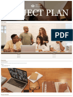 Project Plan Professional Doc in Dark Brown Brown Light Brown Traditional Corporate Style