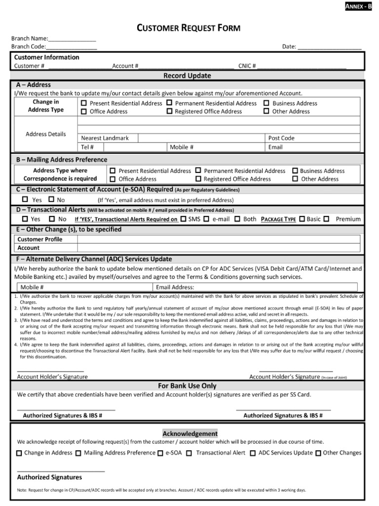 Request Form | PDF