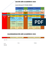 Calendarización de Año Académico 2023