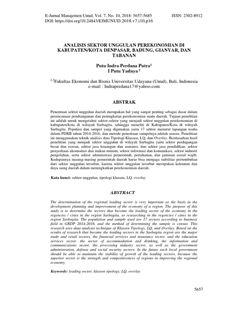Indentifikasi LQ | PDF