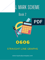 8 CIE IGCSE Additional Mathematics Topical Mark Scheme Straight Line Graphs