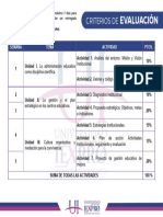 Criterios de Evaluación