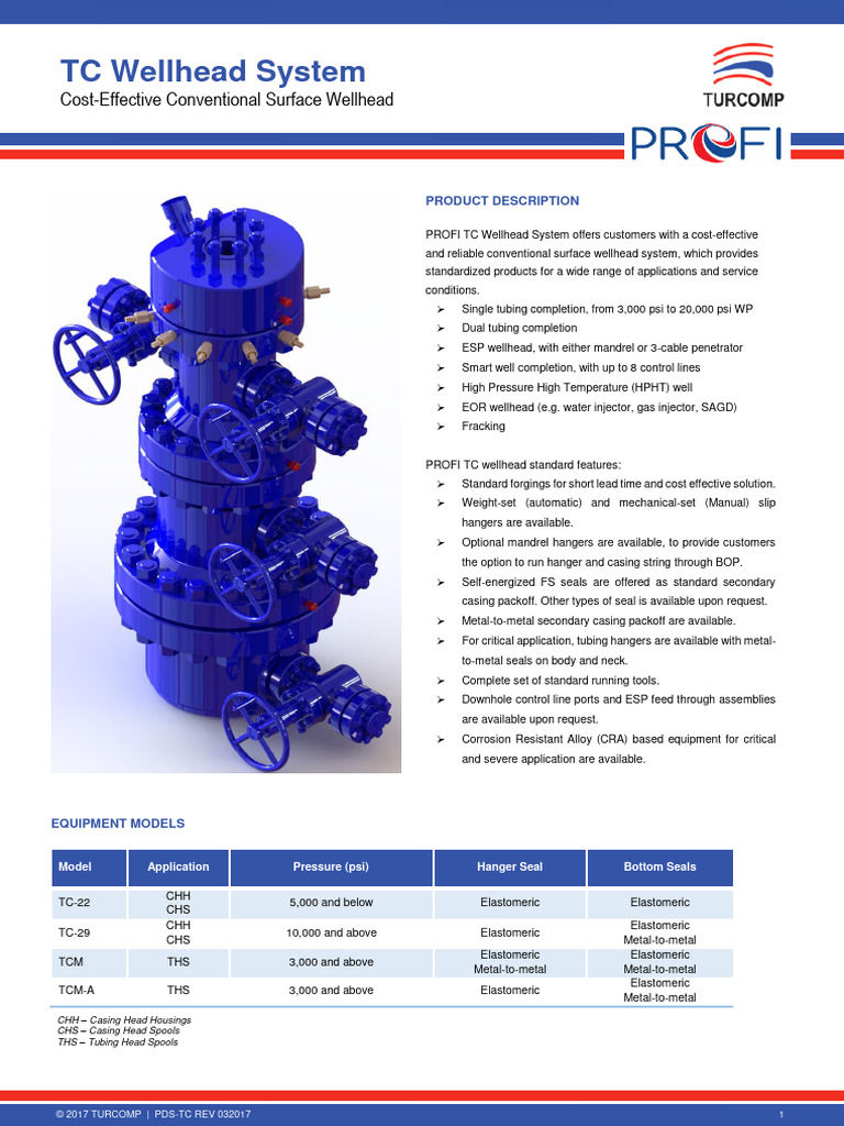 TC Wellhead System Overview | PDF | Casing (Borehole) | Pipe (Fluid ...