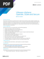 VMware VMware Vsphere Operate Scale and Secure V8 - BETA