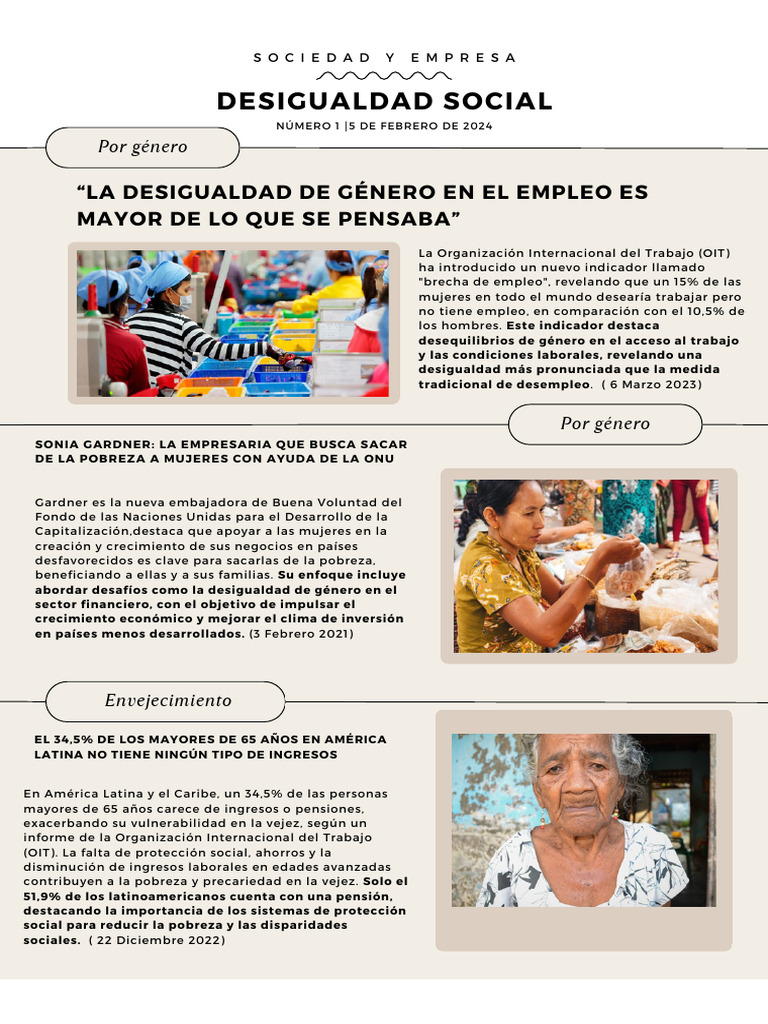 Desigualdad de género y pobreza en América Latina | PDF | Desigualdad ...