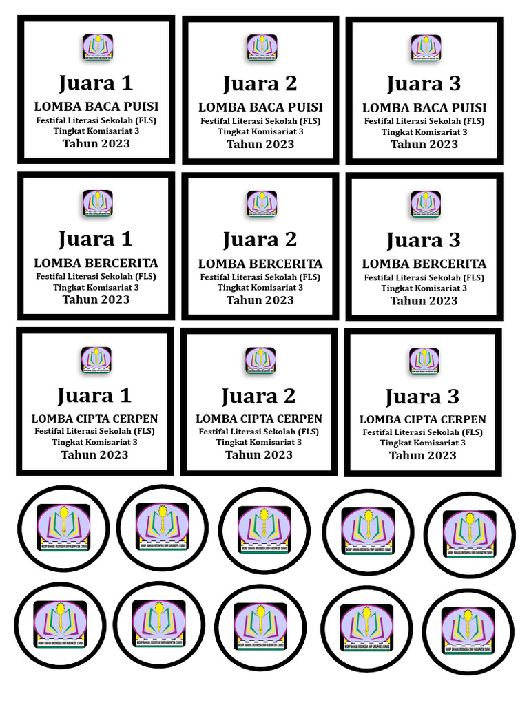 Desain Stiker Juara 1 FLS 2023 | PDF