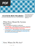 Week 4 - System Boundaries