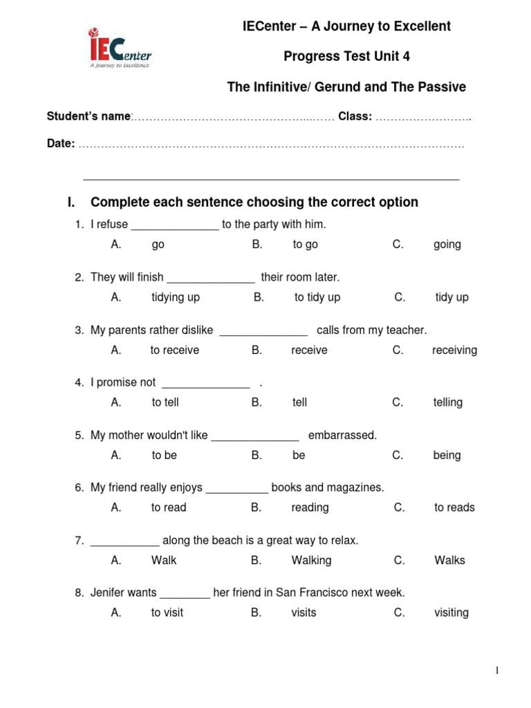 Unit 4 lesson 12 progress test unit 4 pdf