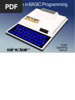 zx80 Basic Manual - R01