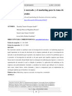 La Investigación de Mercado y El Marketing para La Toma de Decisiones Empresariales