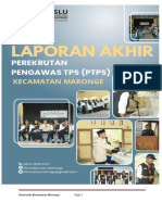 Laporan Akhir Pembentukan PTPS Se-Kec Maronge