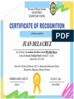 Award Certificates Active