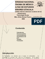 Potencial Tóxico de Fármacos Que Afectan La Conjuntiva, Los Párpados y La Esclera