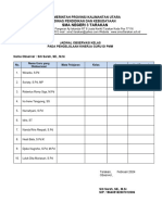 Jadwal Observasi