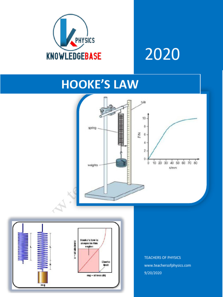 7 Hookes Law - New Aug 2022 | PDF | Deformation (Engineering ...