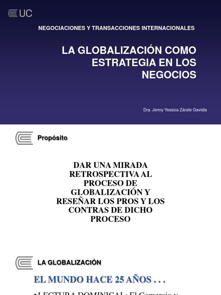 Globalización: Impacto en Negocios Internacionales | PDF ...