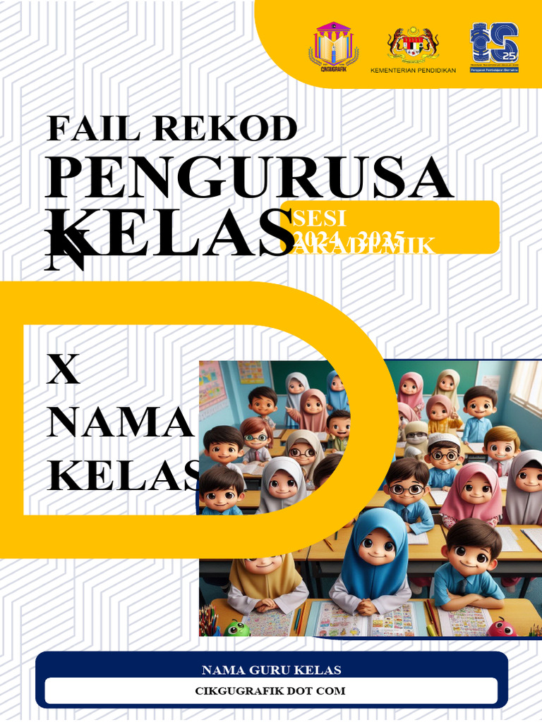 Fail Pengurusan Kelas Premium 2024 2025 Design 03 Cikgugrafik Pdf