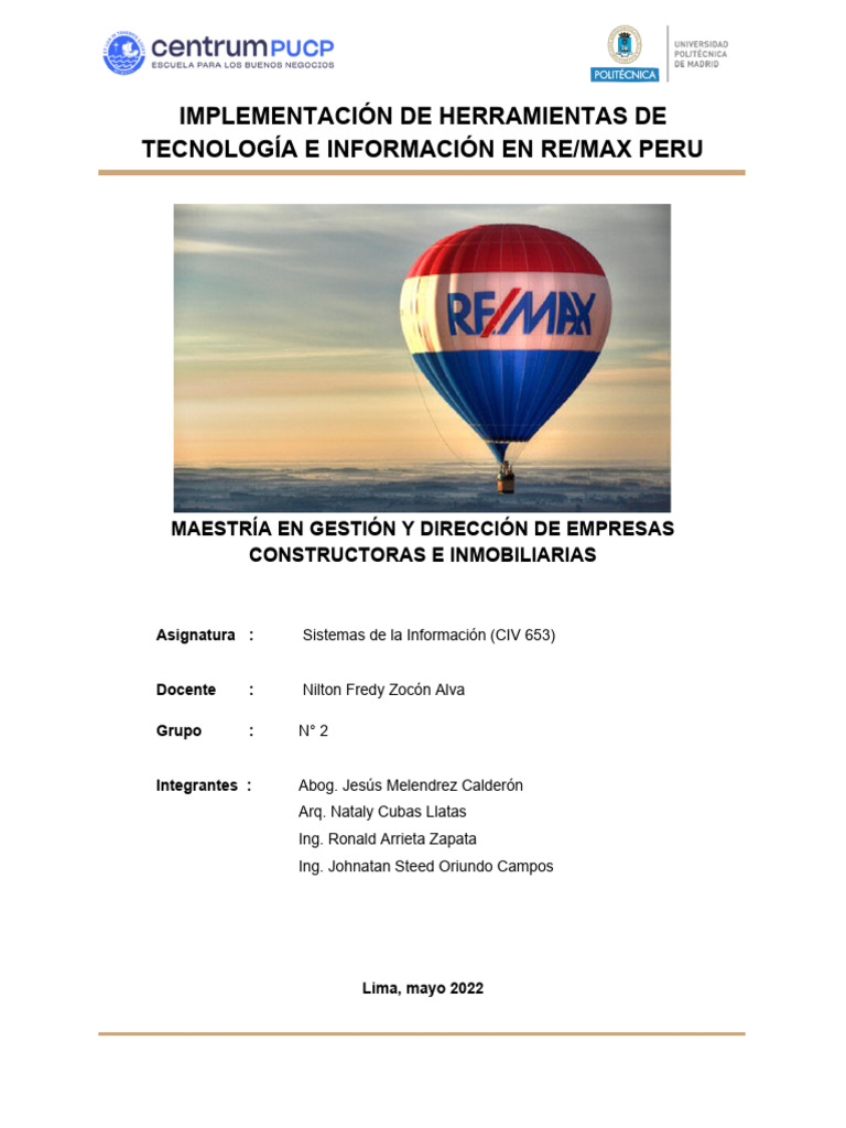 Informe SI - Ejemplo | PDF | Servidor (Computación) | Software