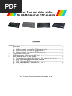 ZX Spectrum 128K Video Fixes and Video Cables