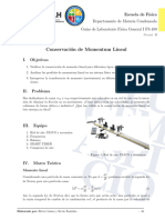 Conservación Del Momentum Lineal