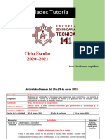 Actividades Tutoría Segundo Periodo 