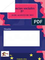 5° Grado Clase Sociales Agosto 18 de 2023