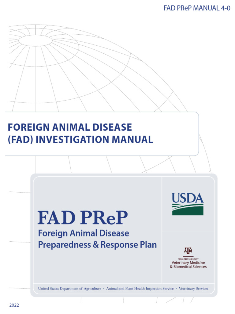 FAD Investigation Manual Overview | PDF | Personal Protective Equipment