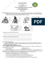 Test I.Panuto:: Dr. Gerardo Sabal Memorial National High School Second Quarter Examination