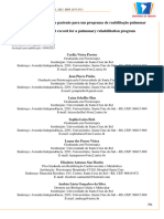 Prontuário Eletrônico de Paciente para Um Programa de Reabilitação Pulmonar