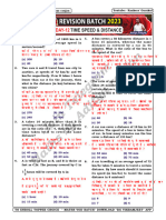 Day 12 Time, Speed & Distance (REVISION BATCH) - 3