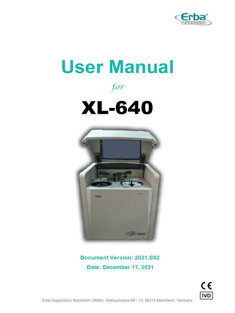 Erba Xl640 User | PDF | Personal Computers | Computing
