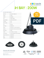 Specification of Highbay Light 200W