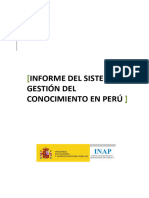 Informe Sobre La Gestión Del Conocimiento en El Perú