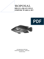 Proposal - Bantuan - Ternak Ikan LELE