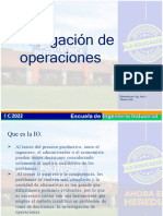 Inv de Operaciones Semana I