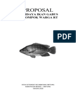 Proposal - Bantuan - BUDIDAYA Ikan GABUS