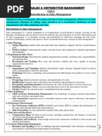 MB 310 Sales & Distribution Management