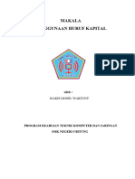 Makalah Bahasa Indonesia Penggunaan Huruf Kapital