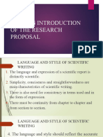 Writing Introduction of The Research Proposal Students