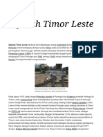 Sejarah Timor Leste - Wikipedia Bahasa Indonesia, Ensiklopedia Bebas