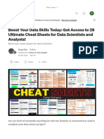 Boost Your Data Skills Today - Get Access To 28 Ultimate Cheat Sheets For Data Scientists - Python in Plain English