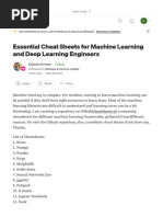 Essential Cheat Sheets For Machine Learning and Deep Learning Engineers - by Kailash Ahirwar - Startups & Venture Capital