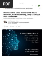 Downloadable: Cheat Sheets For AI, Neural Networks, Machine Learning, Deep Learning & Data Science PDF