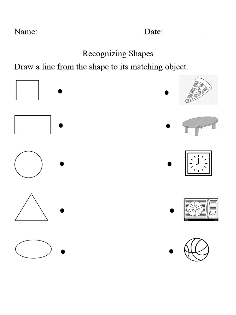 Recognizing Shapes PDF