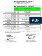 Jadwal Pas 2020